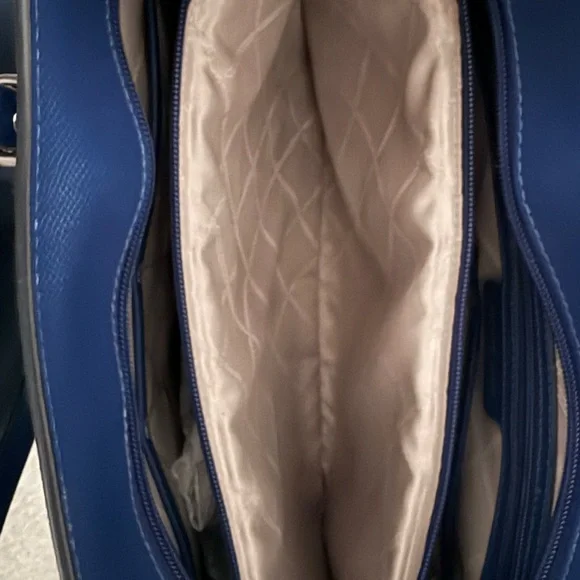 💙Michael Kors Leather Large Jet Set Tote Royal Blue with dust bag - Picture 6 of 14